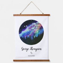 ブルーコンステレーション山羊座占星術サインギフト 吊り下げ型タペストリー