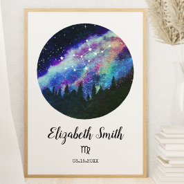 ブルーコンステレーション《星座》乙女座占星術サインギフト ポスター