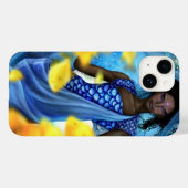 ブルーコンセプトマーメイドイラストレーションの電話ケース Case-Mate iPhoneケース (裏面 (横))