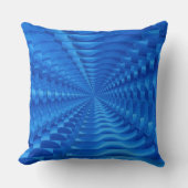 ブルーコンセントリックスクウェア装飾用クッション クッション (正面)
