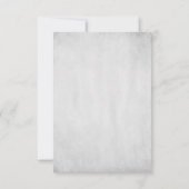 ブルーコンチシェルウェディングRSVPカード 出欠カード (裏面)