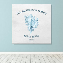 ブルーコンチシェル キャンバスプリント