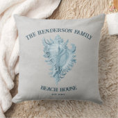 ブルーコンチシェル クッション (ブランケット)