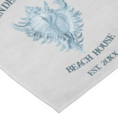 ブルーコンチシェル ショートテーブルランナー (コーナー)