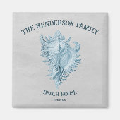 ブルーコンチシェル マグネット (正面)