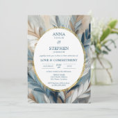 ブルーコンテンポラリーエレガンスの献身式 招待状 (スタンド正面)