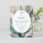 ブルーコンテンポラリーエレガンスの献身式 招待状 (スタンド正面)