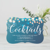 ブルーコンテンポラリー《写真》ぼけ味カクテルパーティー 招待状 (スタンド正面)