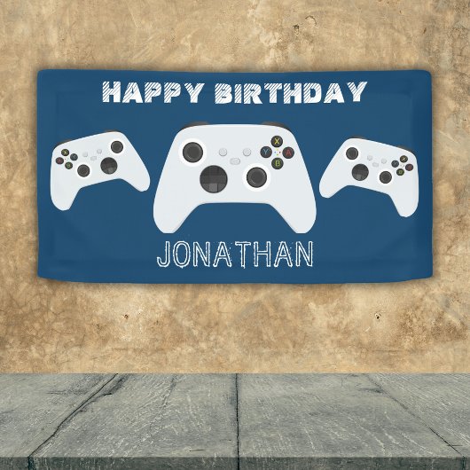 ブルーコントローラゲーマーレベルアップ特典バッグ 横断幕