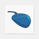 ブルーコンピュータマウス技術紙ナプキンス スタンダードカクテルナプキン (正面)