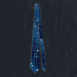 ブルーコンピュータ回路基板 ネクタイ<br><div class="desc">このタイは、青いコンピュータ回路基板デザインを備えている。このモダンデザインは、あなたの家族のテクノロジー愛好家に最適だ！新し楽しむいブルーコンピュータ回路基板のネクタイ！</div>