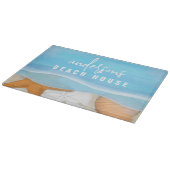 ブルーコースタルシーサイドお洒落海貝 カッティングボード (角)