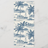 ブルーコースタルハンドドロー結婚ドのメニュー メニュー (裏面)