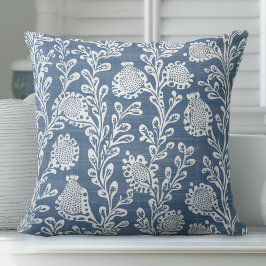 ブルーコースタルハンプトン装飾用クッション クッション