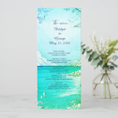 ブルーコースタルビーウェディングプログラム&メニュー プログラム (スタンド正面)