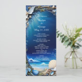 ブルーコースタルビーウェディングプログラム&メニュー プログラム (スタンド正面)