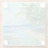 ブルーコースタルラグーン ガラスコースター (裏面)