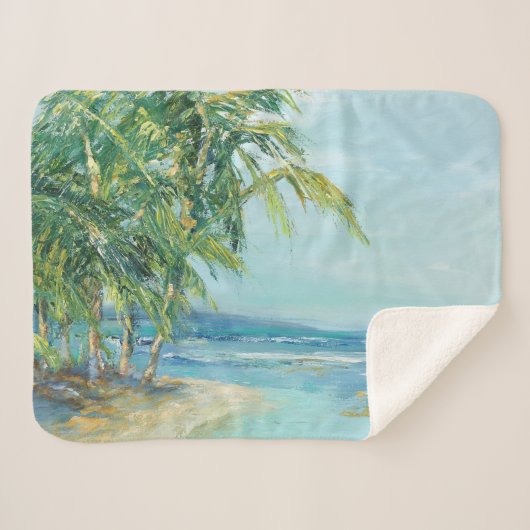 ブルーコースタルラグーン シェルパブランケット (正面(横))