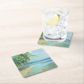 ブルーコースタルラグーン スクエアペーパーコースター (インサイチュ)