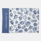 ブルーコースタルリビングホームデコール キッチンタオル (横)