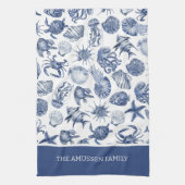 ブルーコースタルリビングホームデコール キッチンタオル (縦)