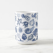 ブルーコースタルリビング コーヒーマグカップ (中央)