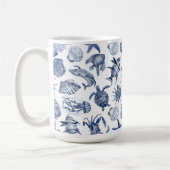 ブルーコースタルリビング コーヒーマグカップ (左)