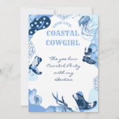 ブルーコーストカウガール独身最後のパーティー 招待状 (裏面)