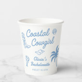 ブルーコーストカウガール独身最後の夜 紙コップ (正面)