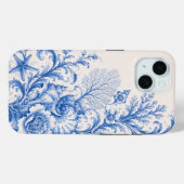 ブルーコーストシーシェルフラワーPhoneケース Case-Mate iPhoneケース (裏面 (横))