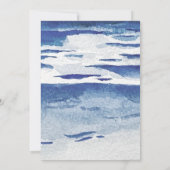 ブルーコーストシー航海のブライダルシャワーへの招待 招待状 (裏面)