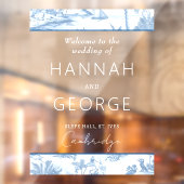 ブルーコーストトイル結婚のウェルカムサイン鏡 ウィンドウサイン (シート2)