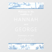 ブルーコーストトイル結婚のウェルカムサイン鏡 ウィンドウサイン (シート)