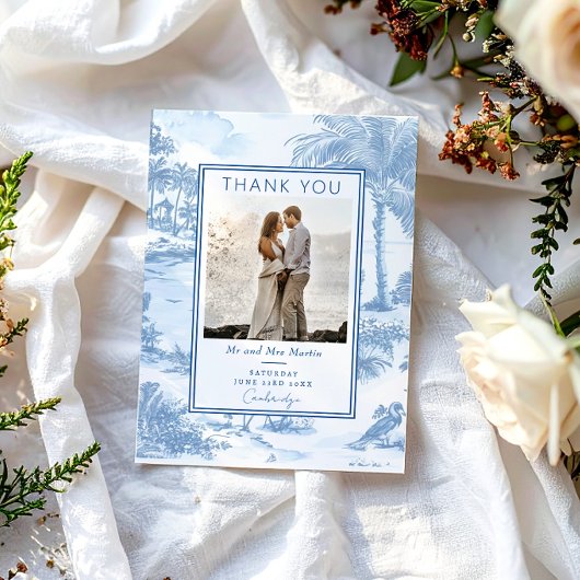 ブルーコーストトイル結婚ズサンキューカード サンキューカード