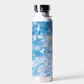 ブルーコーストバモダンリズウォーターカラーアート ウォーターボトル (左面)