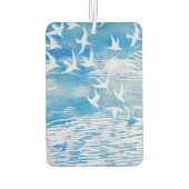 ブルーコーストバモダンリズウォーターカラーアート カーエアーフレッシュナー (裏面)