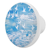 ブルーコーストバモダンリズウォーターカラーアート セラミックノブ (右)