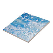 ブルーコーストバモダンリズウォーターカラーアート タイル (側面)