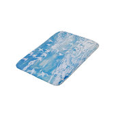 ブルーコーストバモダンリズウォーターカラーアート バスマット (アングル)