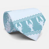 ブルーコーストロブスターストライプズ ネクタイ (ロール)