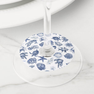 ブルーコースト結婚ラル ワイングラスタグ