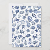 ブルーコースト結婚式招待状 招待状 (裏面)