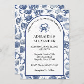 ブルーコースト結婚式招待状 招待状 (正面/裏面)