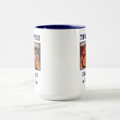 ブルーコーチありがとうチーム名フォトマグ マグカップ (中央)