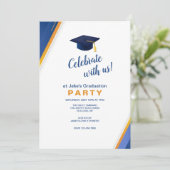 ブルーコーナーと金ゴールドコーナー卒業パーティー 招待状 (スタンド正面)