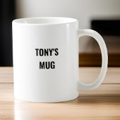 ブルーコーヒパーソナライズされたーデバッグ補充コーダ コーヒーマグカップ