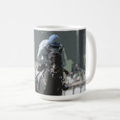 ブルーコーヒーマグの騎手と競走馬 コーヒーマグカップ (正面右)