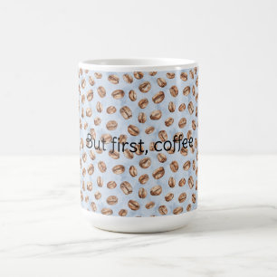 ブルーコーヒー豆 コーヒーマグカップ