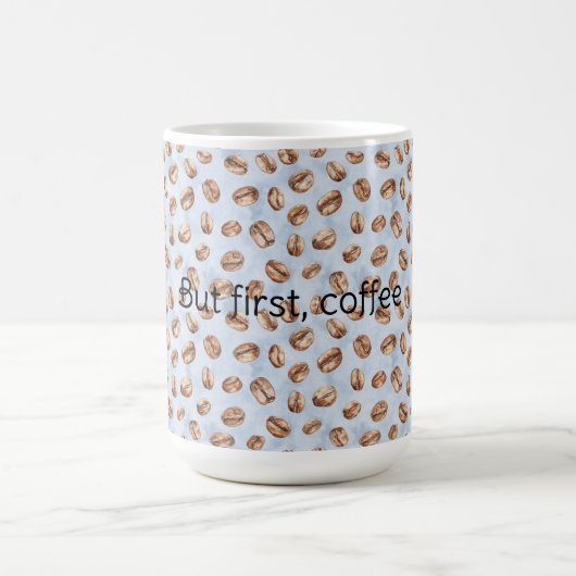 ブルーコーヒー豆 コーヒーマグカップ (中央)