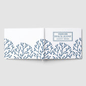 ブルーコーラルパターン – ビーチハウスバケーションレンタル ゲストブック (全面)